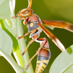 golden paper wasp