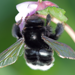 half-black bumble bee