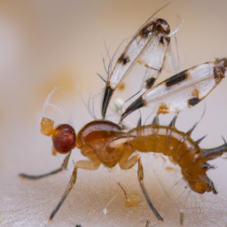 longtailed fruit fly parasite