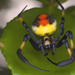 red-faced banana spider