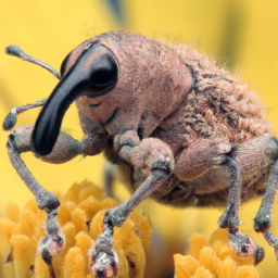 sunflower headclipping weevil