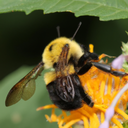 yellow head bumble bee