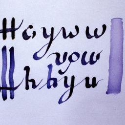 Kaligrafi Sanatı: Artistik Yazı Yapma