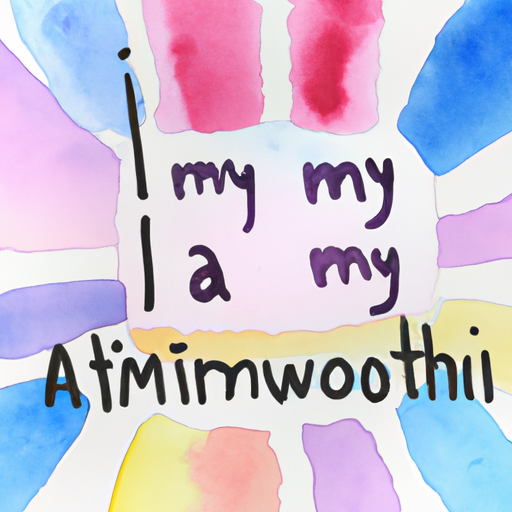 Kendimize Karşı Olumlu İfade Kullanma 